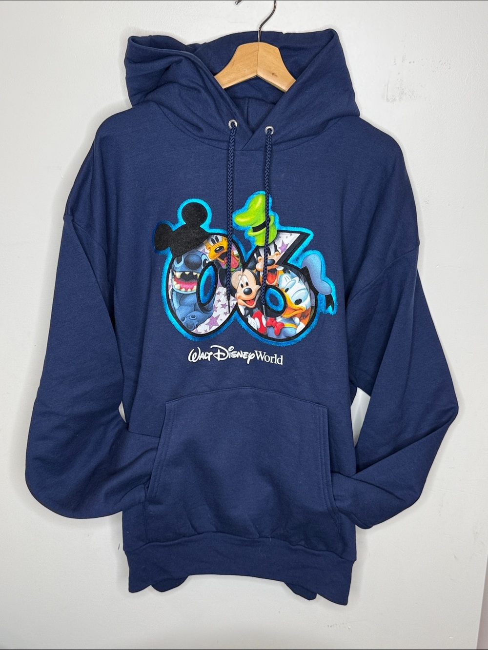 Deadstock Y2K 2006 Disney Navy Hoodie Sweatshirt Mickey & Friends XL